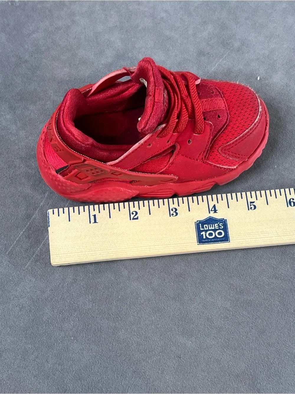 Nike Kids Red Lace-Up Athletic Sneakers